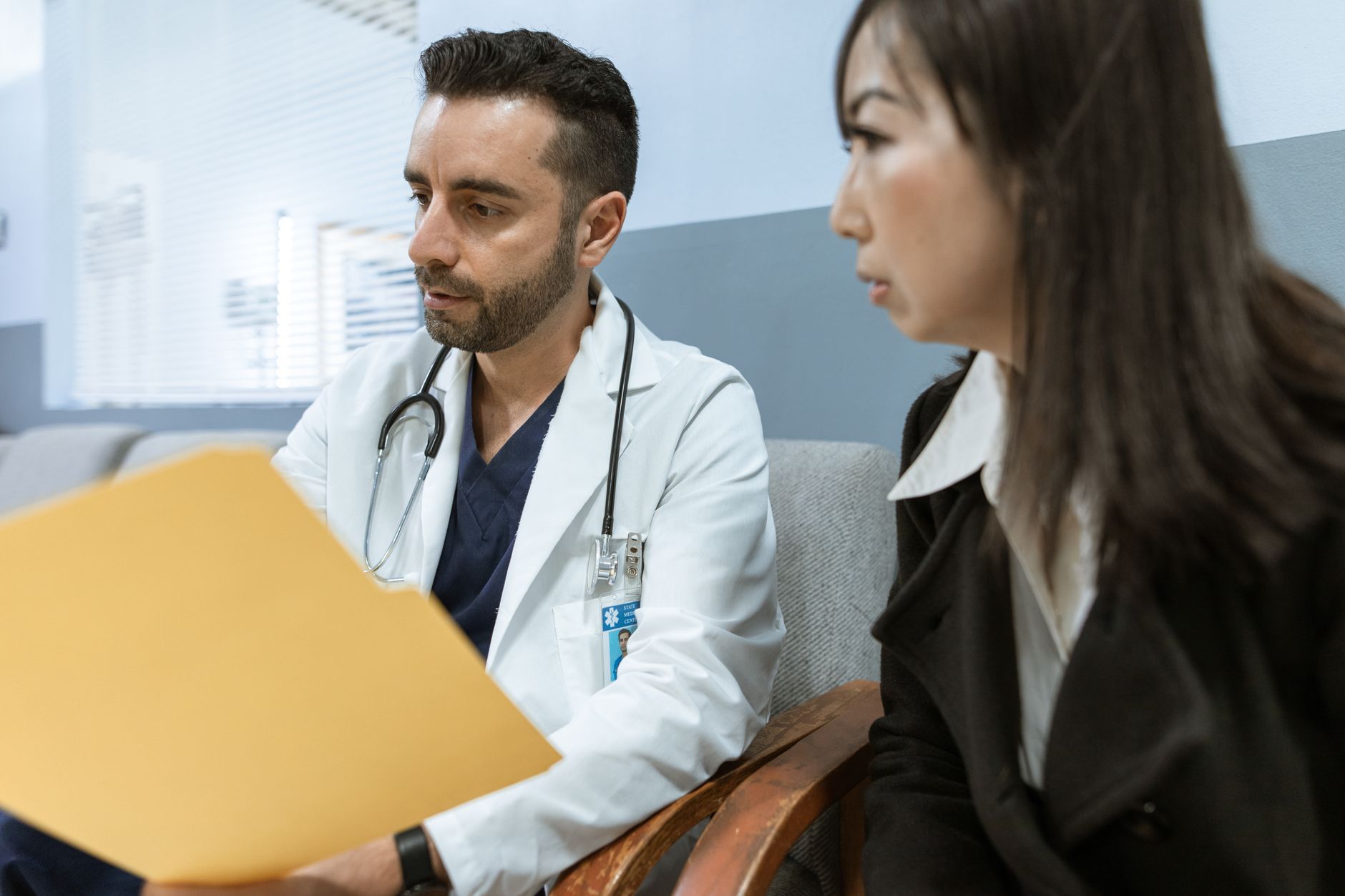 Nurse practitioner discussing an integrative care plan with a patient