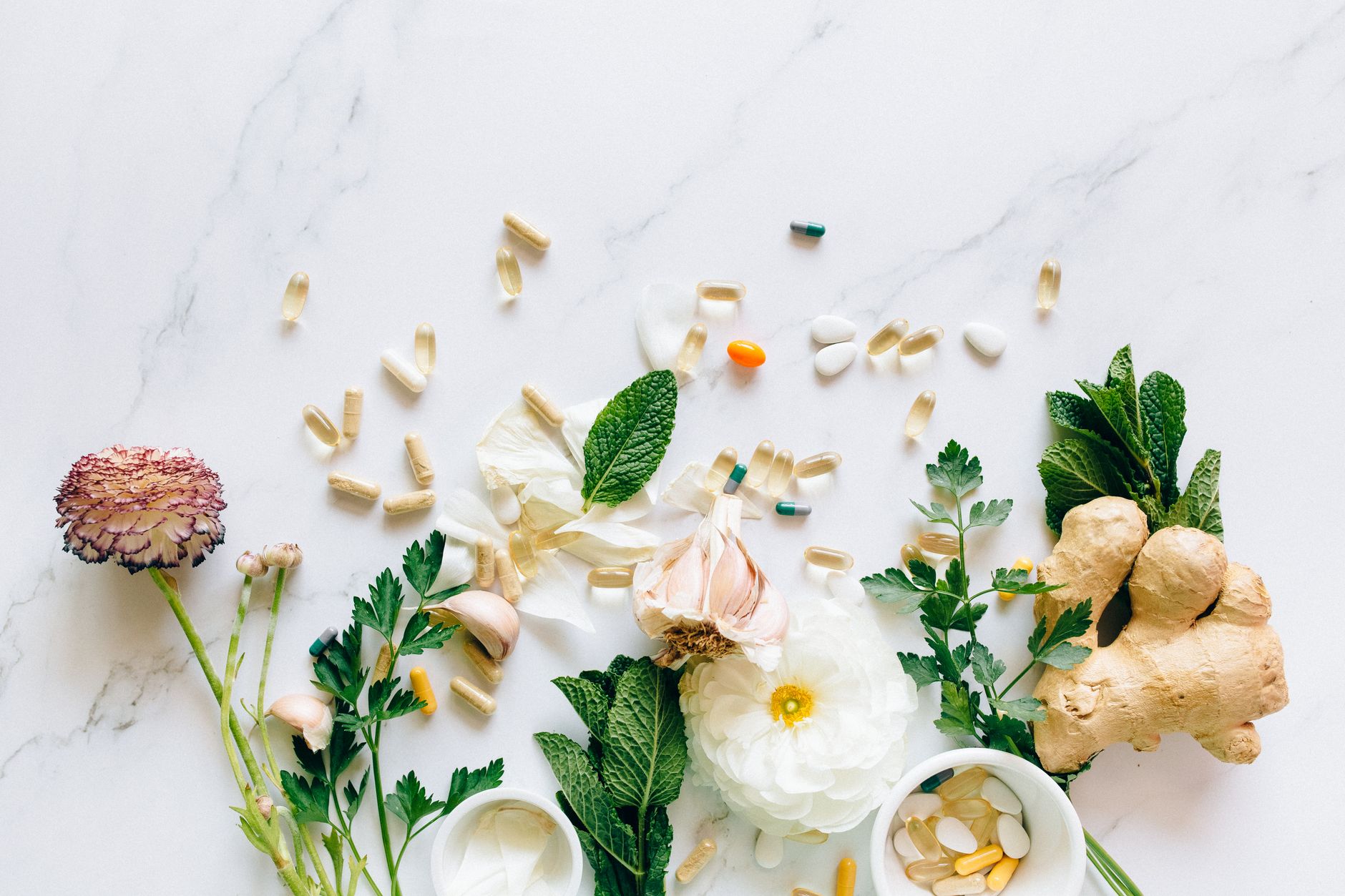 Natural supplements arranged for a personalized supplement therapy plan